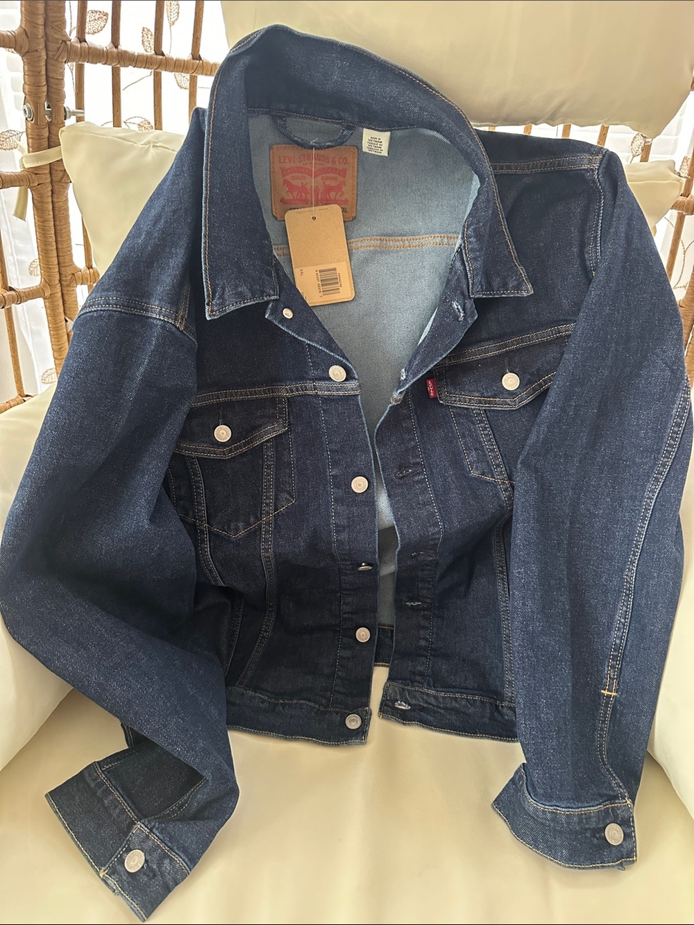 Levi's Dark Blue Denim Trucker Jacket